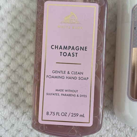 Bath & Body Works Champagne Toast Lotion Shower Gel Hand Soap 3 Piece Gift Set - Picture 3 of 8